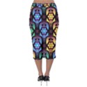 Pattern Background Bright Blue Midi Pencil Skirt View2