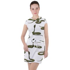 Snake Cobra Reptile Poisonous Drawstring Hooded Dress by HermanTelo