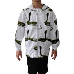 Snake Cobra Reptile Poisonous Kids  Hooded Windbreaker by HermanTelo