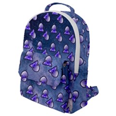 Kawaii Space Rocket Pattern Flap Pocket Backpack (small) by snowwhitegirl