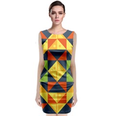 Background Geometric Color Plaid Classic Sleeveless Midi Dress by Mariart