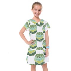 Cactus Pattern Kids  Drop Waist Dress by HermanTelo