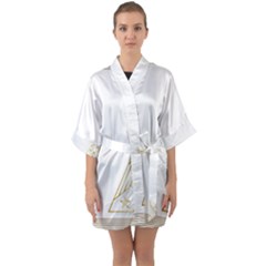 Christmas Tree Star Quarter Sleeve Kimono Robe by HermanTelo