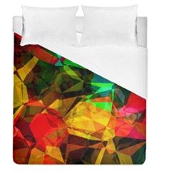 Color Abstract Polygon Duvet Cover (queen Size) by HermanTelo