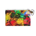 Color Abstract Polygon Canvas Cosmetic Bag (Medium) View2