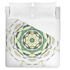 Circle Vector Background Abstract Duvet Cover (queen Size) by HermanTelo