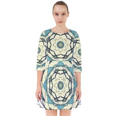 Circle Vector Background Abstract Smock Dress by HermanTelo