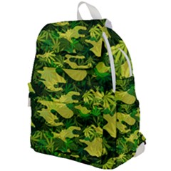 Marijuana Camouflage Cannabis Drug Top Flap Backpack by HermanTelo