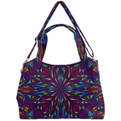 Kaleidoscope Triangle Curved Double Compartment Shoulder Bag by HermanTelo