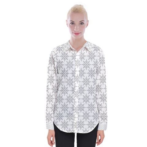 Ornamental Star Mandala Womens Long Sleeve Shirt by HermanTelo