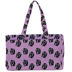 Girl Face Lilac Canvas Work Bag by snowwhitegirl