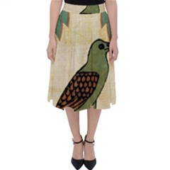 Egyptian Paper Papyrus Bird Classic Midi Skirt by Sapixe