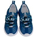 Sport, Surfboard With Water Drops Kids  Velcro No Lace Shoes View1