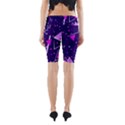 Purple Blue Geometric Pattern Yoga Cropped Leggings View2