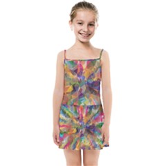 Polygon Wallpaper Kids  Summer Sun Dress by HermanTelo