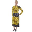 Retro Color Style Velvet Maxi Wrap Dress View2