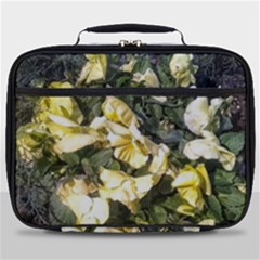 April Pansies Full Print Lunch Bag by Riverwoman