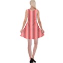 Diamond Red Red White Stripe Skinny Reversible Velvet Sleeveless Dress View2