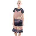 Sunset Sky Sun Graphics Camis Fishtail Dress View1