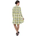 St Patricks Day Background Symbols Long Sleeve Chiffon Shirt Dress View2