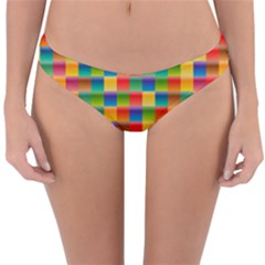 Background Colorful Abstract Reversible Hipster Bikini Bottoms by Bajindul