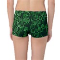 Abstract Plaid Green Reversible Boyleg Bikini Bottoms View2