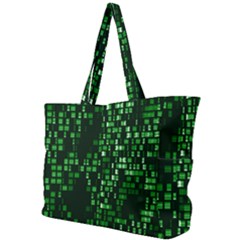 Abstract Plaid Green Simple Shoulder Bag by Bajindul