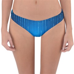 Abstract Rain Space Reversible Hipster Bikini Bottoms by Bajindul