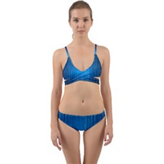 Abstract Rain Space Wrap Around Bikini Set by Bajindul