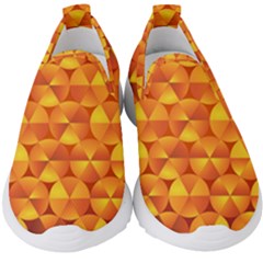 Background Triangle Circle Abstract Kids  Slip On Sneakers by Bajindul