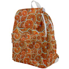 Oranges Background Texture Pattern Top Flap Backpack by Bajindul