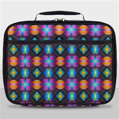 Squares Spheres Backgrounds Texture Full Print Lunch Bag by Bajindul