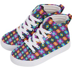 Squares Spheres Backgrounds Texture Kids  Hi-top Skate Sneakers by Bajindul