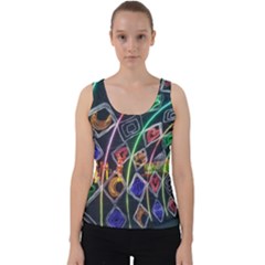 Dragon Lights Velvet Tank Top by Riverwoman