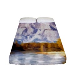 Painting Paint Landscape Nature Fitted Sheet (full/ Double Size) by Pakrebo