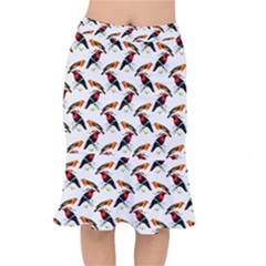 Birds 1 Short Mermaid Skirt by ArtworkByPatrick