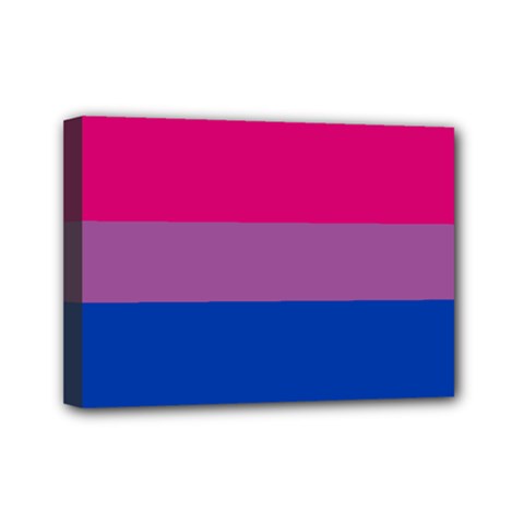 Bisexual Pride Flag Bi Lgbtq Flag Mini Canvas 7  X 5  (stretched) by lgbtnation