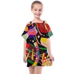 Kandinsky Composition X Kids  One Piece Chiffon Dress by impacteesstreetwearthree