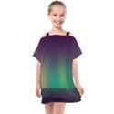 Background Colors Abstract Green Kids  One Piece Chiffon Dress View1