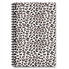 3d Leopard Print Black Brown 5 5  X 8 5  Notebook by LoolyElzayat