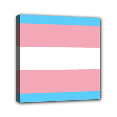 Transgender Pride Flag Mini Canvas 6  X 6  (stretched) by lgbtnation