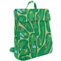 Golf Course Par Golf Course Green Copy Flap Top Backpack View2