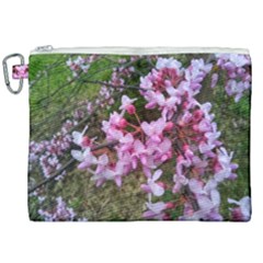 Redbud In April Canvas Cosmetic Bag (xxl) by Riverwoman