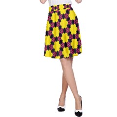 Pattern Colorful Background Texture A-line Skirt by Nexatart