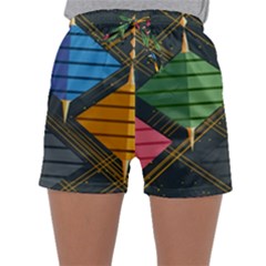 Background Colors Non Seamless Sleepwear Shorts by Nexatart