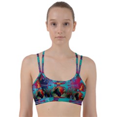 Background Sci Fi Fantasy Colorful Line Them Up Sports Bra by Nexatart