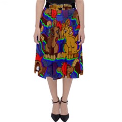 Karthrix Print Classic Midi Skirt by AuroraMountainFashion