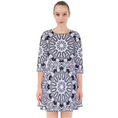 Mandala Spiritual Texture Smock Dress by Pakrebo