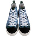 Surfboard With Dolphin Men s Mid-Top Canvas Sneakers View1