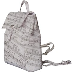 Sheet Music Paper Notes Antique Buckle Everyday Backpack by Pakrebo